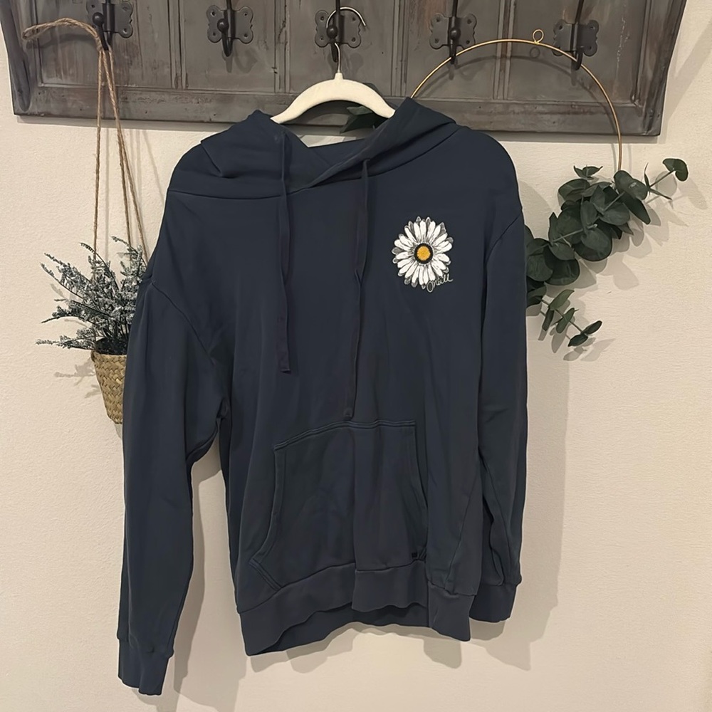 O'Neill Navy Blue Hoodie with Daisy Patch